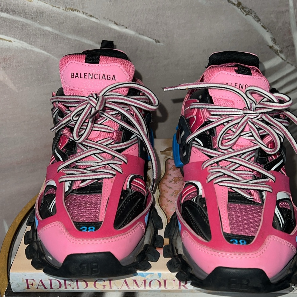Balenciaga Pink and Black Athletic Shoes - Limited Edition